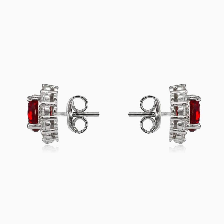 Woman Monte Cristo | Royal Red Quartz Studs