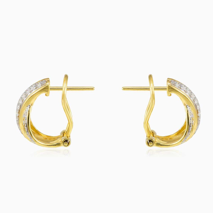 Woman Monte Cristo | Twisted Diamond Earrings