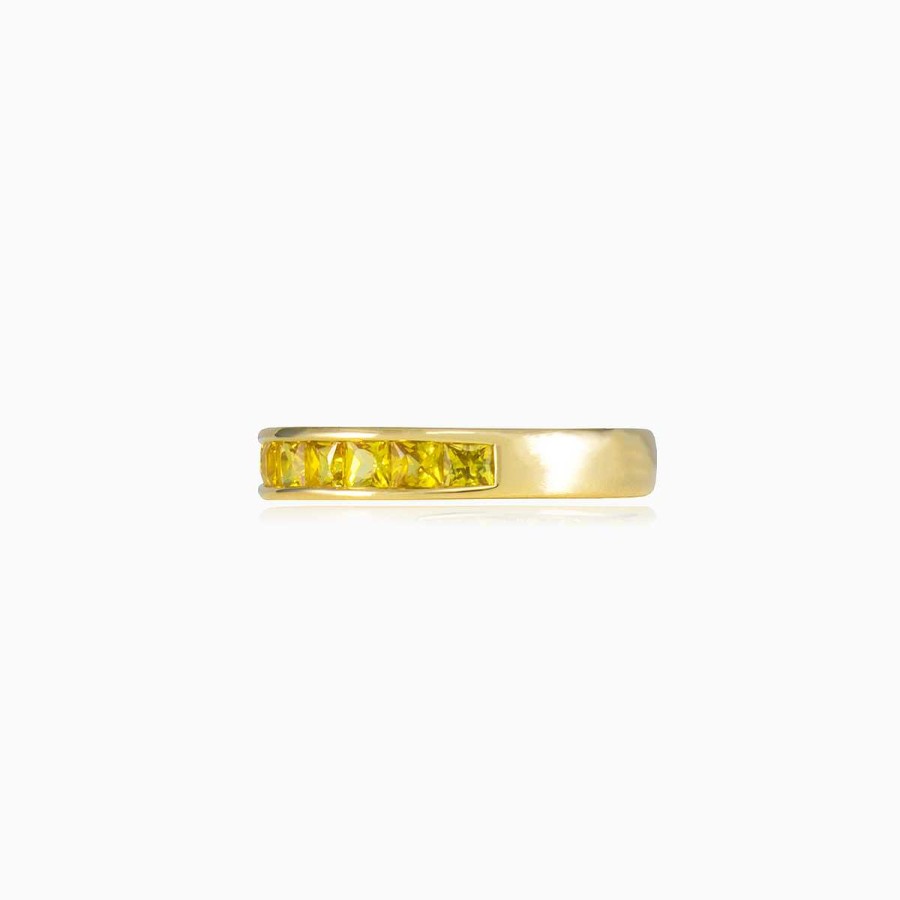 Woman Monte Cristo | Yellow Sapphire Band