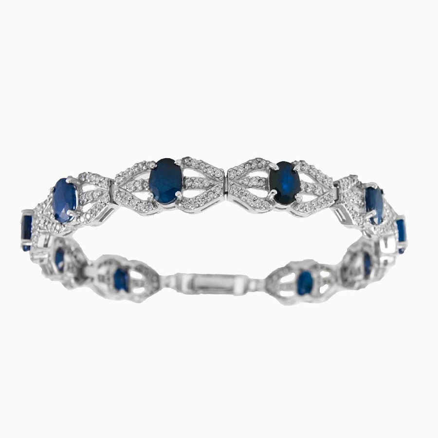 Woman Monte Cristo | Oval Sapphire Bracelet