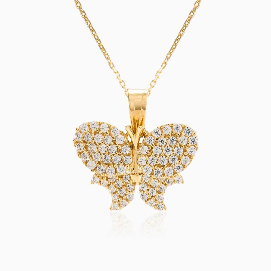 Woman Monte Cristo | Sparkling Butterfly Pendant