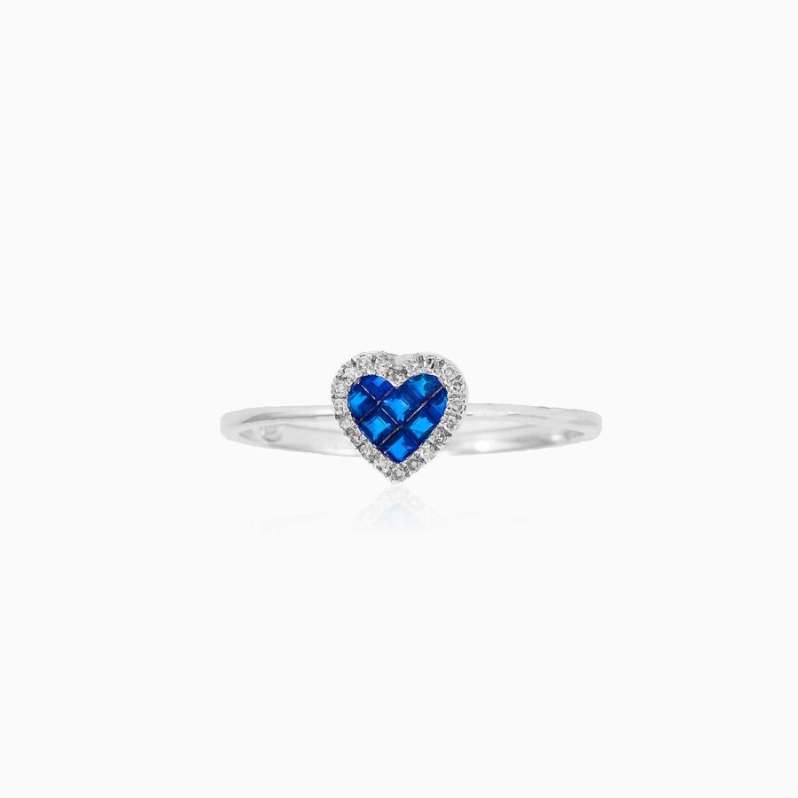 Woman Monte Cristo | Sapphire Heart Ring