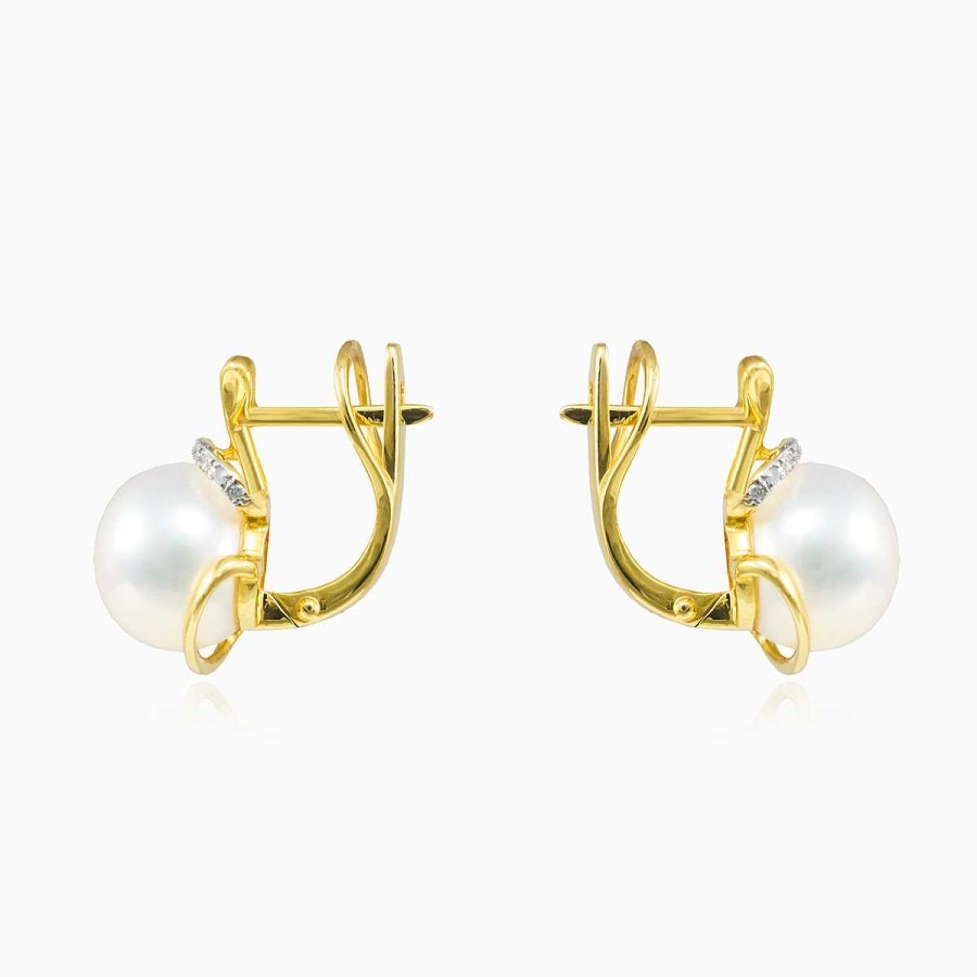 Woman Monte Cristo | Pearl And Diamond Earrings