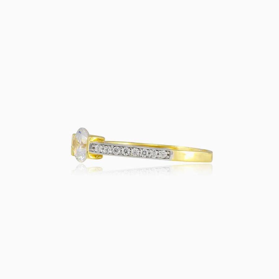 Woman Monte Cristo | Tension Accent Gold Ring