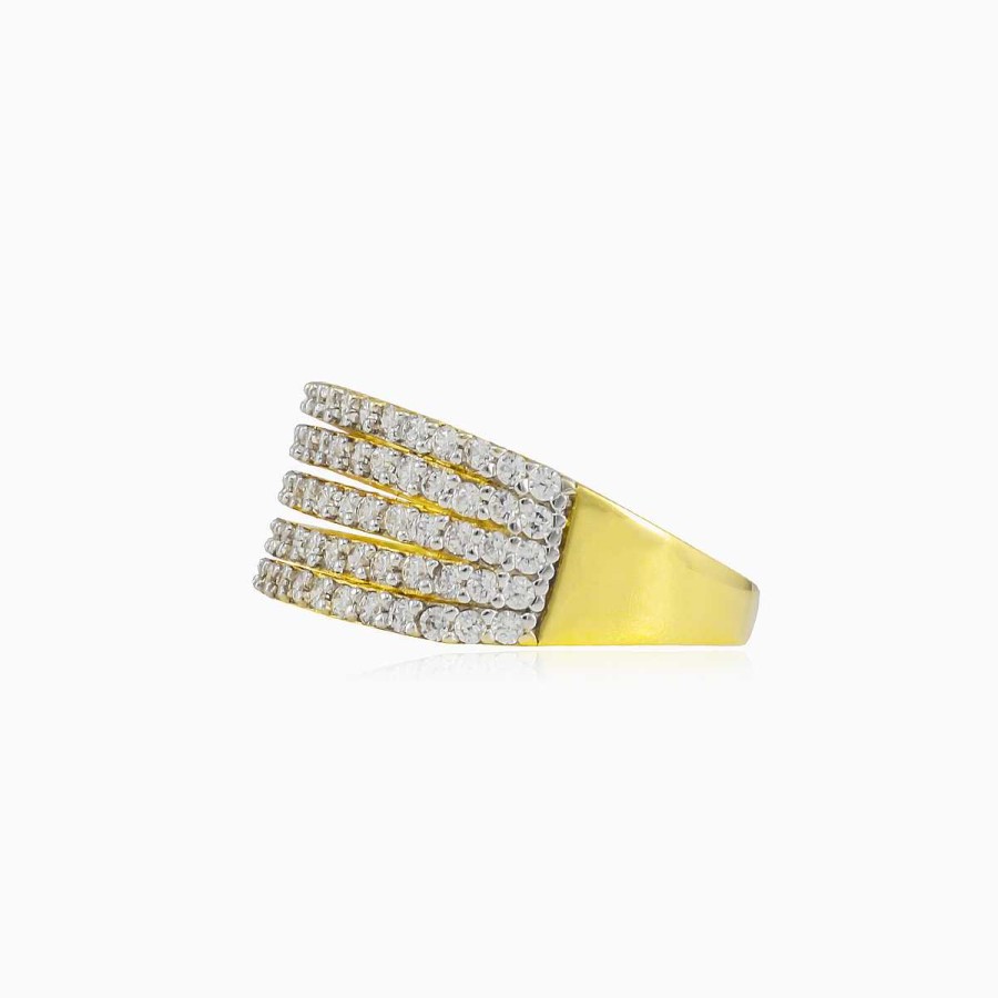 Woman Monte Cristo | Five Row Crystal Ring