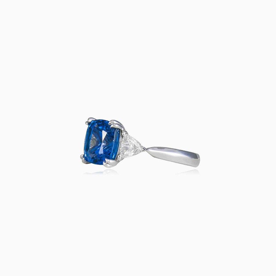 Woman Monte Cristo | Central Cushion Cut Tanzanite Ring