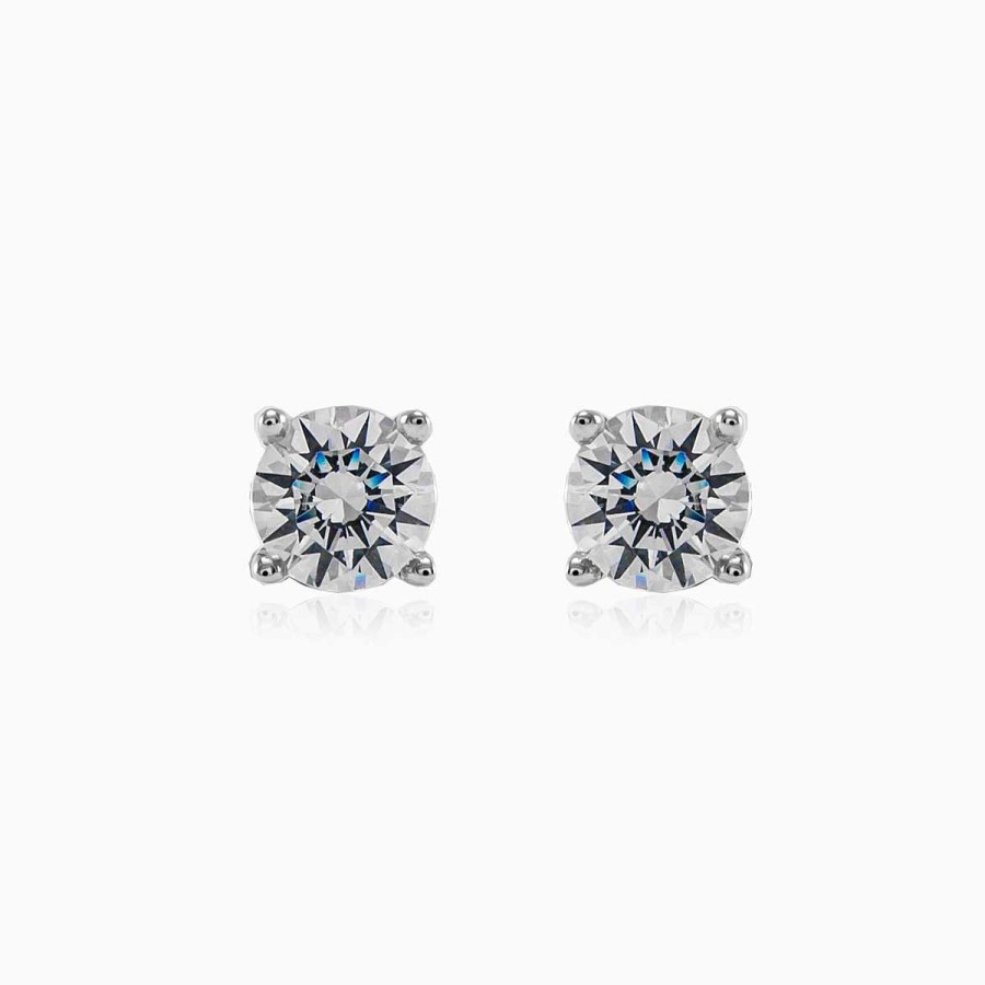 Woman Monte Cristo | Classic White Diamond Studs