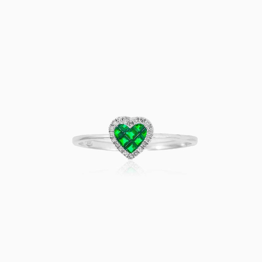 Woman Monte Cristo | Emerald Heart Ring