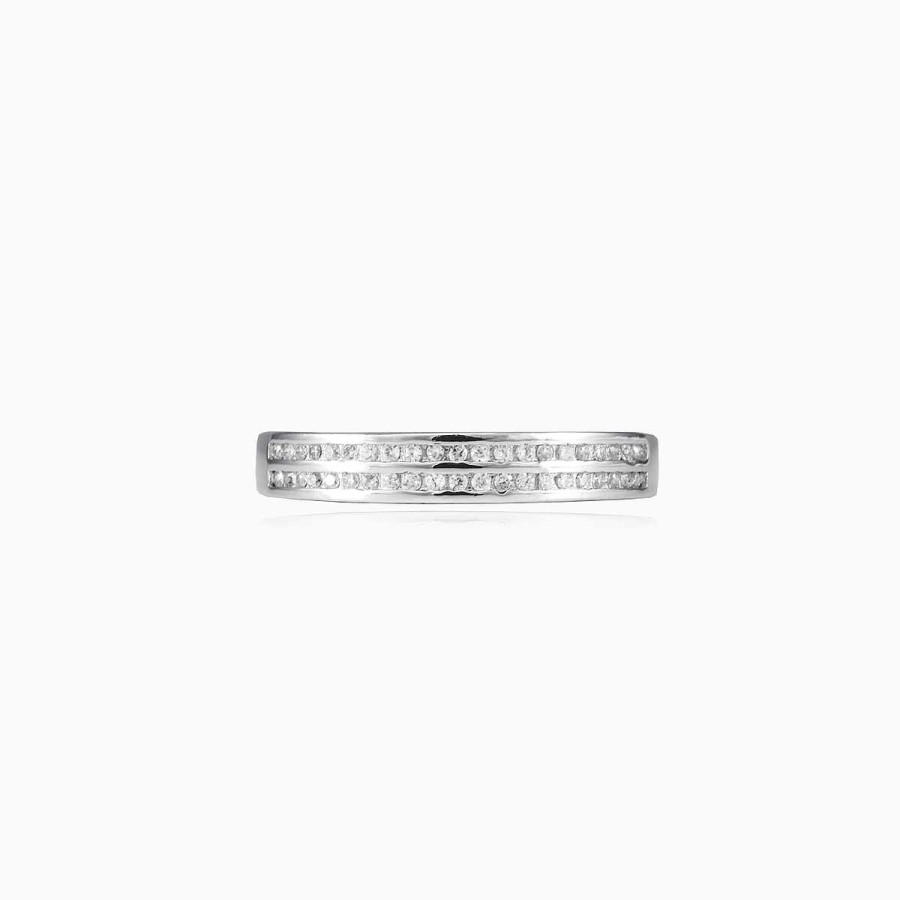 Woman Monte Cristo | Two Lines Silver Band