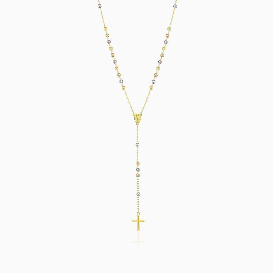 Woman Monte Cristo | Tricolor Gold Rosary