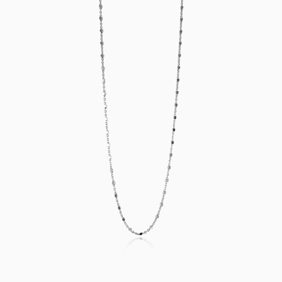 Woman Monte Cristo | Silver Square Beads Chain