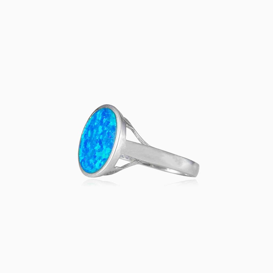 Woman Monte Cristo | Blue Opal Statement Ring