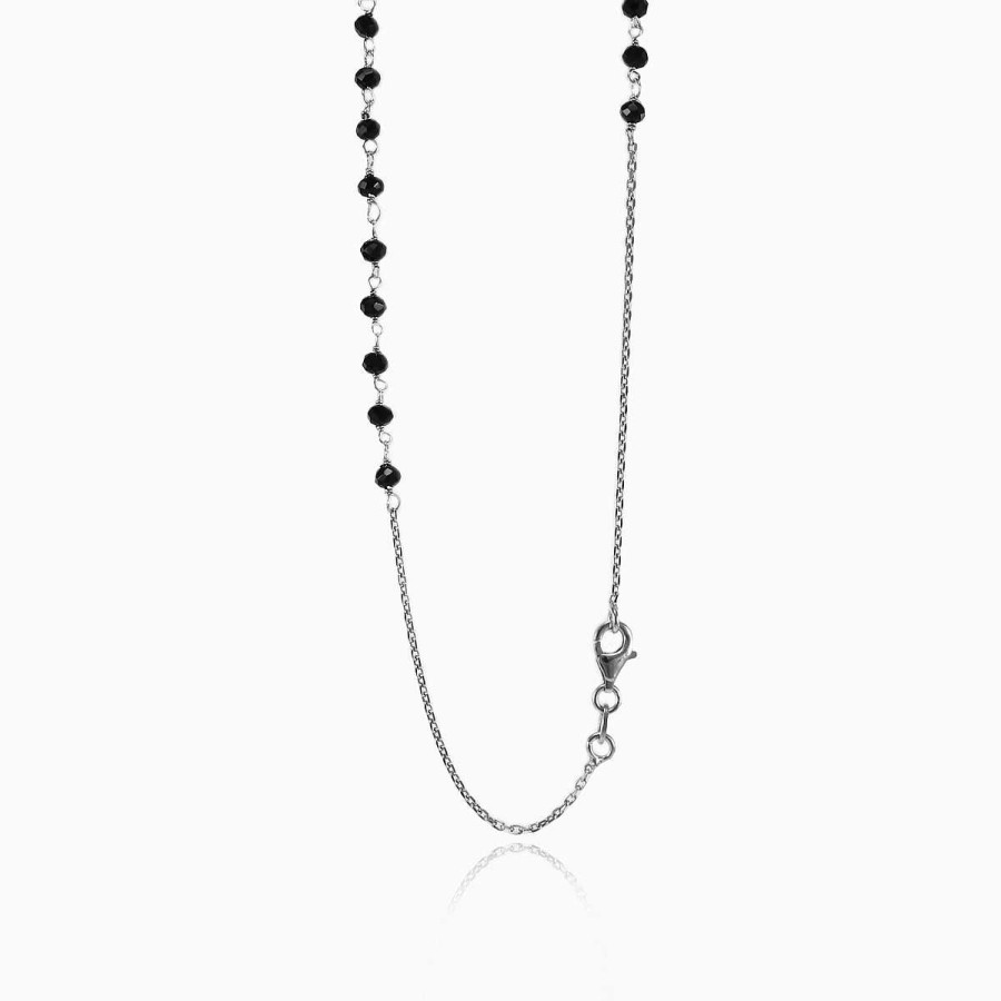 Woman Monte Cristo | Onyx Rosary Necklace